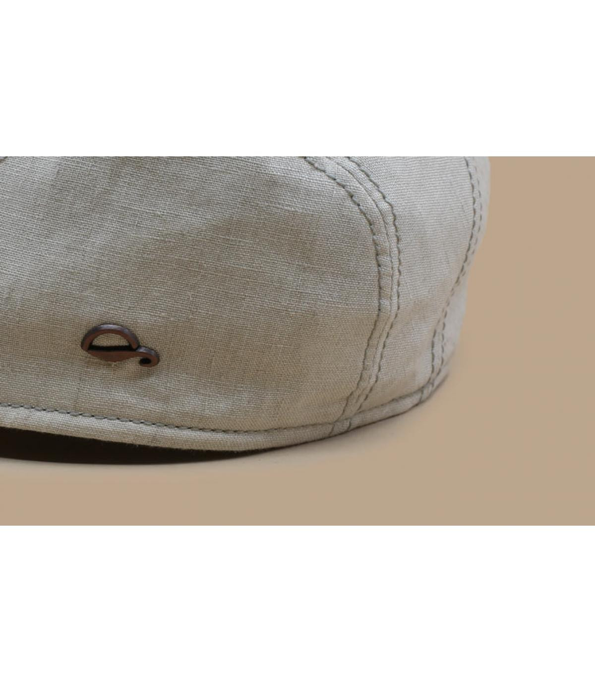 beige linnen baret beige linnen baret